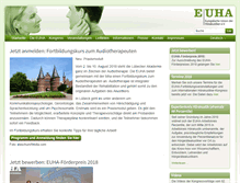 Tablet Screenshot of euha.org